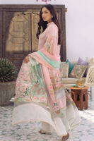Powder Pink Digital Print Crepe Silk Salwar Kameez (3-Piece) - Image 4
