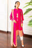 Pakistani Hot Pink Embroidered Khaddar Salwar Kameez (3-Piece) - Image 2