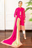 Pakistani Hot Pink Embroidered Khaddar Salwar Kameez (3-Piece) - Image 3