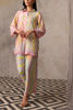 Pink Blue Yellow Printed Silk Co-ord Set (2-Piece) - Image 6