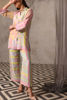Pink Blue Yellow Printed Silk Co-ord Set (2-Piece) - Image 7