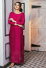 Magenta Swarovski Korean Raw Silk Salwar Kameez (3-Piece) - Image 2
