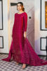 Magenta Swarovski Korean Raw Silk Salwar Kameez (3-Piece) - Image 4