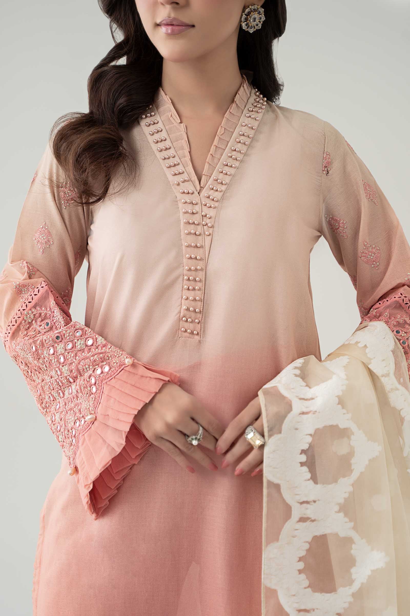 Pink Panni Embroidered Lawn Salwar Kameez (3-Piece) - Image 5