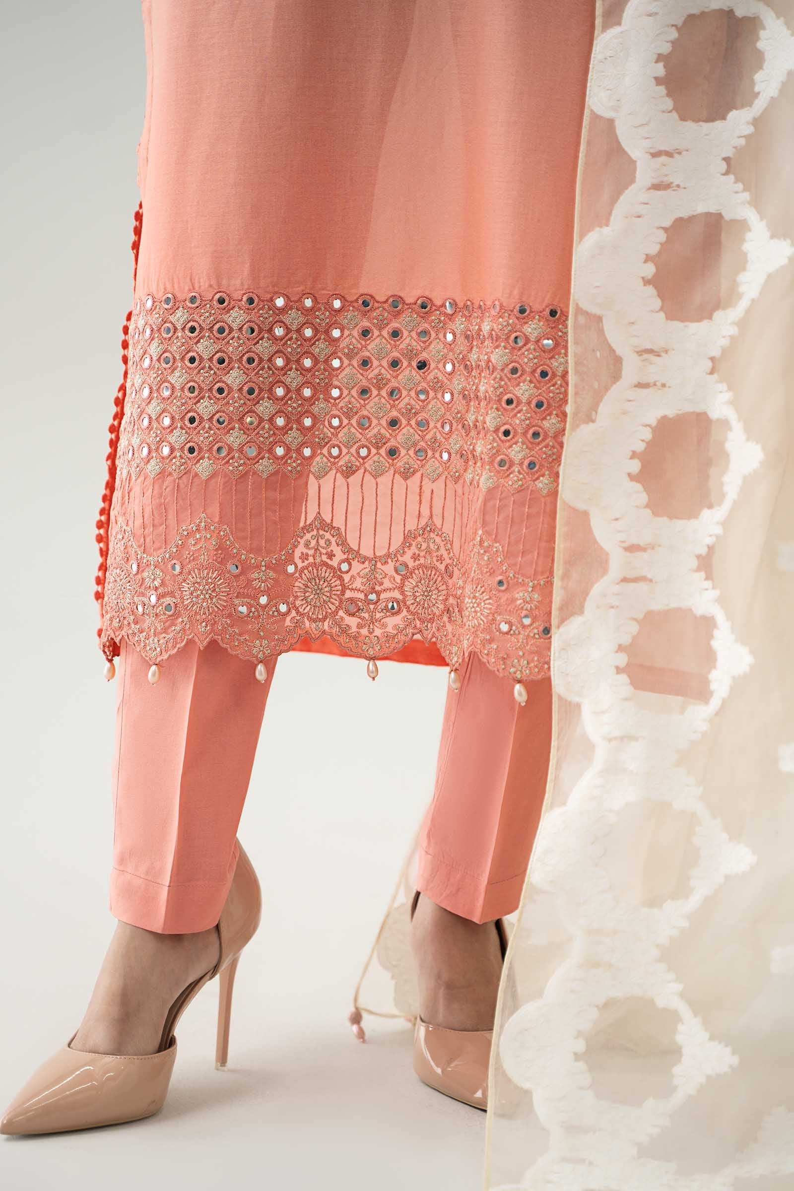 Pink Panni Embroidered Lawn Salwar Kameez (3-Piece) - Image 6