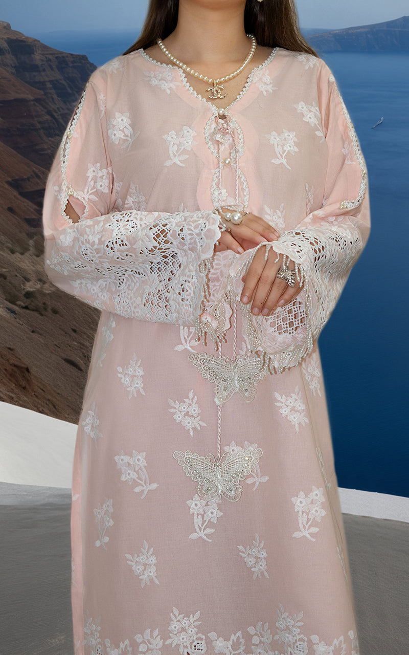 Blush Pink Embroidered Lawn 2-Piece Suit - Image 2