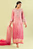 Pink Ombre Crystal Organza Salwar Kameez (3-Piece) - Image 2