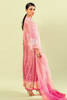 Pink Ombre Crystal Organza Salwar Kameez (3-Piece) - Image 5