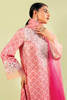 Pink Ombre Crystal Organza Salwar Kameez (3-Piece) - Image 6