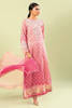 Pink Ombre Crystal Organza Salwar Kameez (3-Piece) - Image 8