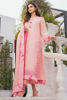 Pakistani Fuchsia Pink Embroidered Organza Salwar Kameez (3-Piece) - Image 3