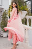 Pakistani Fuchsia Pink Embroidered Organza Salwar Kameez (3-Piece) - Image 6
