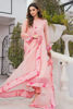 Pakistani Fuchsia Pink Embroidered Organza Salwar Kameez (3-Piece) - Image 7