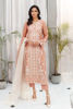 Pakistani Tea Pink Embroidered Organza Salwar Kameez (3-Piece) - Image 2