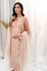 Pakistani Tea Pink Embroidered Organza Salwar Kameez (3-Piece) - Image 3