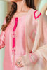 Pakistani Pink Swarovski Embroidered Raw Silk Salwar Kameez (3-Piece) - Image 3