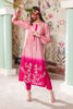 Pakistani Pink Swarovski Embroidered Raw Silk Salwar Kameez (3-Piece) - Image 4