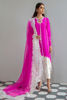 Pakistani Magenta Embroidered Pure Raw Silk Salwar Kameez (3-Piece) - Image 1