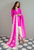 Pakistani Magenta Embroidered Pure Raw Silk Salwar Kameez (3-Piece) - Image 2