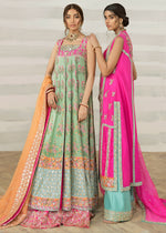Hot Pink Embroidered Raw Silk Salwar Kameez (3-Piece) - Image 8