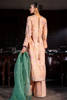Peach Printed Raw Silk Salwar Kameez (3-Piece) - Image 9