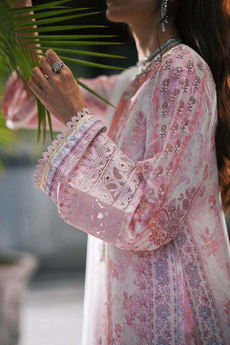 Berry Pink Embellished Raw Silk Salwar Kameez (3-Piece) - Image 7