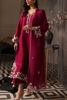 Magenta Embroidered Korean Raw Silk Salwar Kameez (3-Piece) - Image 3