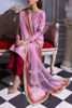 Pakistani Shocking Pink Embroidered Korean Raw Silk Salwar Kameez (3-Piece) - Image 5