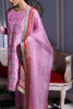 Pakistani Shocking Pink Embroidered Korean Raw Silk Salwar Kameez (3-Piece) - Image 7