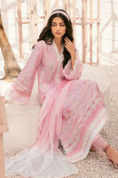 Pakistani Baby Pink Digital Print Pure Silk Salwar Kameez (3-Piece) - Image 3