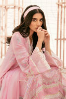 Pakistani Baby Pink Digital Print Pure Silk Salwar Kameez (3-Piece) - Image 5