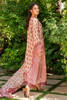Peach Digital Printed Long Shirt with Silk Dupatta (2-Piece) - Image 11