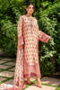 Peach Digital Printed Long Shirt with Silk Dupatta (2-Piece) - Image 3