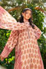 Peach Digital Printed Long Shirt with Silk Dupatta (2-Piece) - Image 6