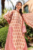 Peach Digital Printed Long Shirt with Silk Dupatta (2-Piece) - Image 9