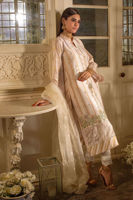 Powder Pink Embroidered Silk Salwar Kameez (3-Piece) - Image 4