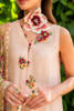 Pakistani Salmon Pink Hand-Embroidered Slim-Fit Kameez (3-Piece) - Image 5