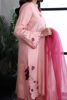 Pink Magenta Embroidered Silk Salwar Kameez (3-Piece) - Image 6