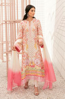 Light Pink Embroidered Pure Silk Salwar Kameez (3-Piece) - Image 2