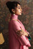 Flamingo Pink Embroidered Long Shirt Salwar Kameez (3-Piece) - Image 5