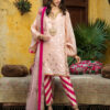 Pakistani Blush Pink Zari Silk Karandi Salwar Kameez (3-Piece) - Image 2