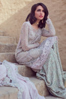 Lavender Zardozi Net Gharara Set (3-Piece) - Image 2