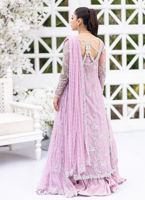 Lavender Embellished Tulle Kalidaar (2-Piece) - Image 5