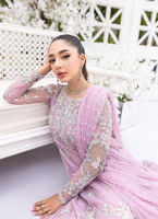 Lavender Embellished Tulle Kalidaar (2-Piece) - Image 6