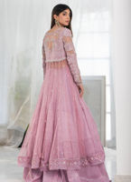 Pakistani Lilac Embellished Tulle Kalidaar Dress (2-Piece) - Image 4