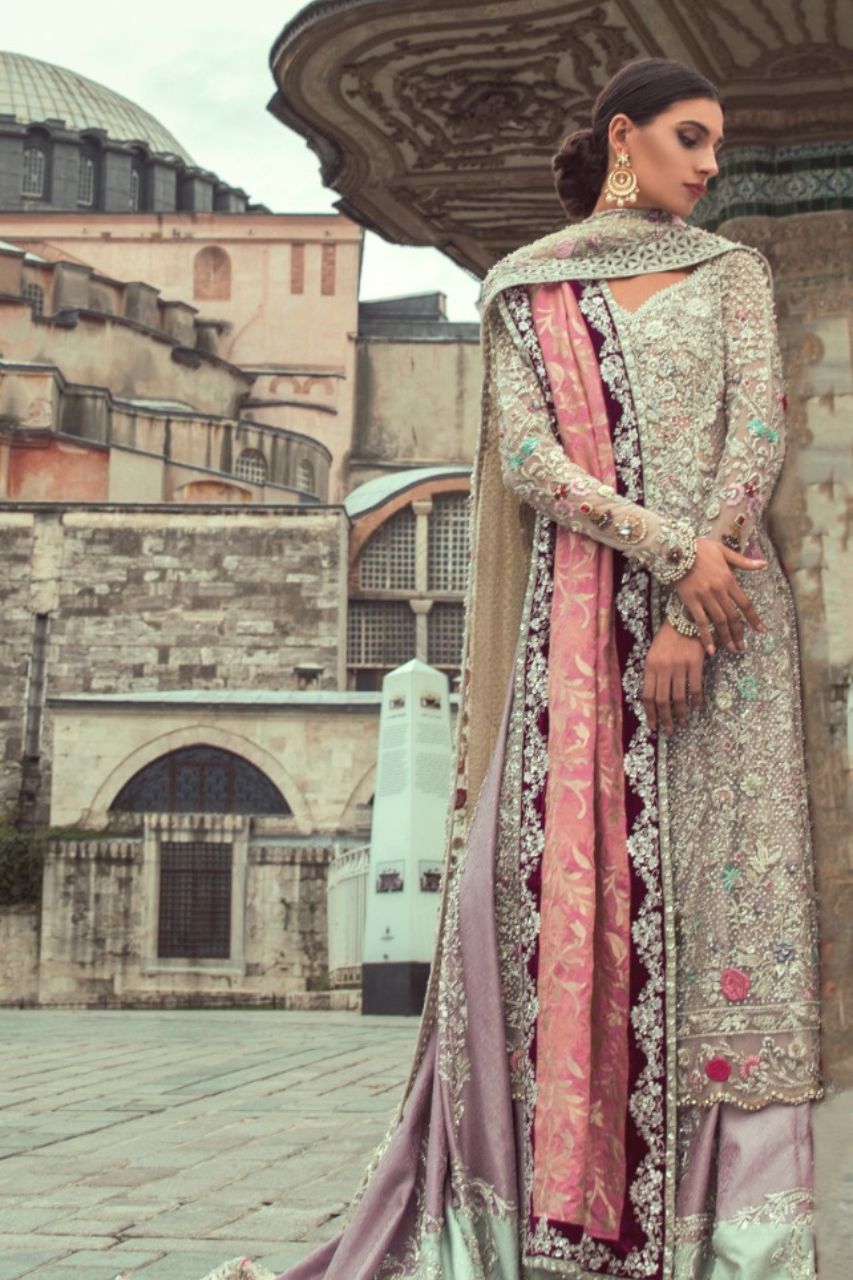 Lilac Zardozi Jamawar Lehenga Set (3-Piece) - Image 1