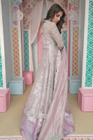 Pakistani Lavender Embellished Net Kalidar Lehenga (3-Piece) - Image 7