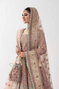 Lavender Embellished Net Anarkali Lehenga (3-Piece) - Image 3