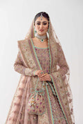 Lavender Embellished Net Anarkali Lehenga (3-Piece) - Image 5