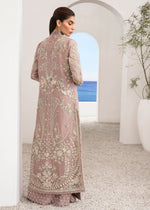 Lilac Embroidered Organza Net & Raw Silk Lehenga (3-Piece) - Image 4